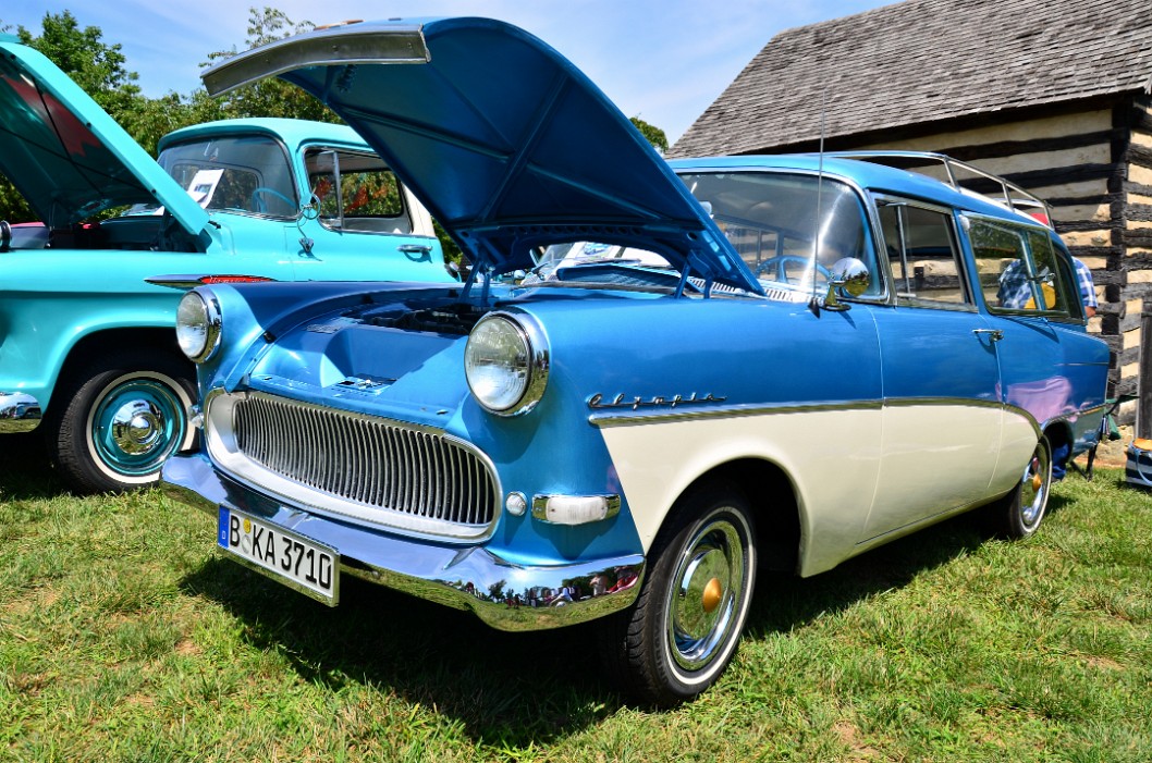 1959 Opel Caravan in Blue and White 1959 Opel Caravan in Blue and White