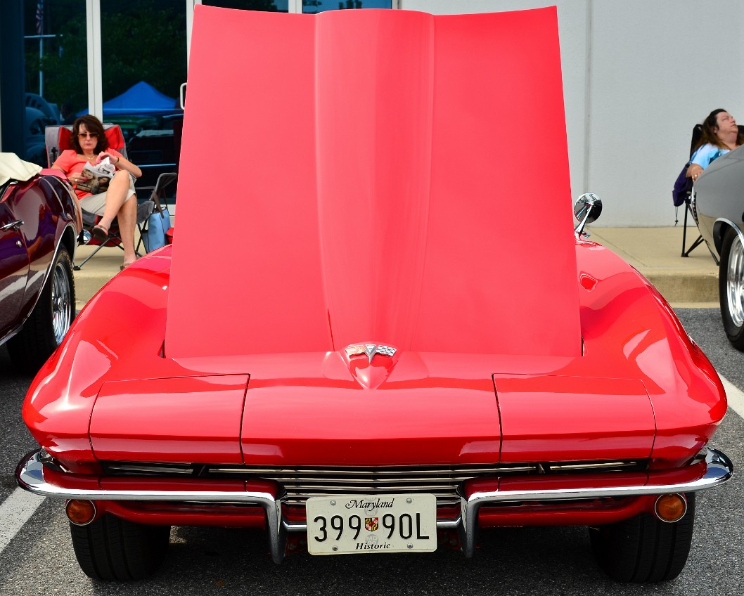 Hood Up on a 1964 Chevy Corvette Hood Up on a 1964 Chevy Corvette