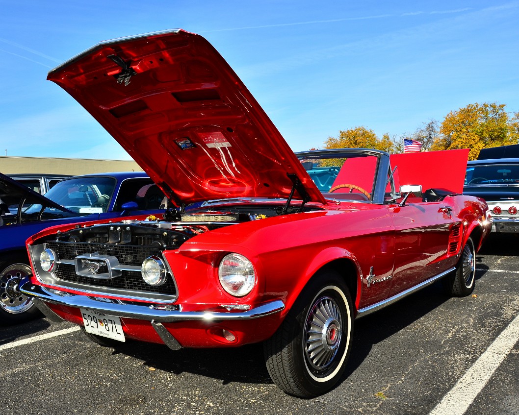 Brilliant Red 1967 Ford Mustang Convertible Brilliant Red 1967 Ford Mustang Convertible