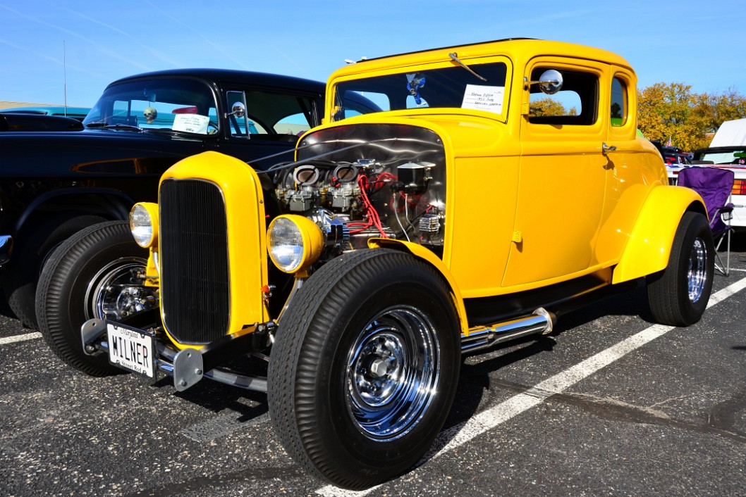 Yellow 1932 Ford in Honor of American Graffiti Yellow 1932 Ford in Honor of American Graffiti