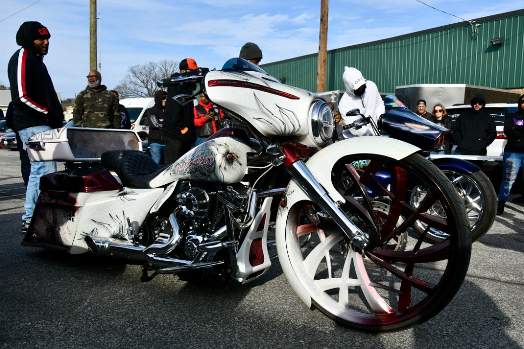Spider-Filled Harley With a Serious Sound System