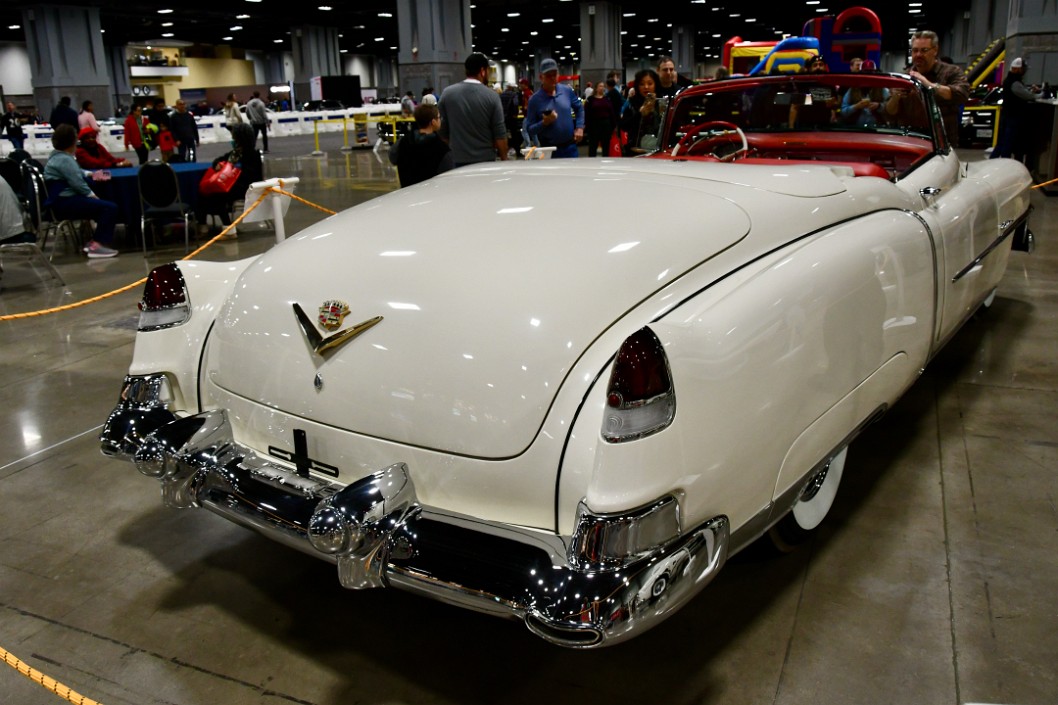 Rear Profile View of the 1953 Cadillac Eldorado in Alpine White