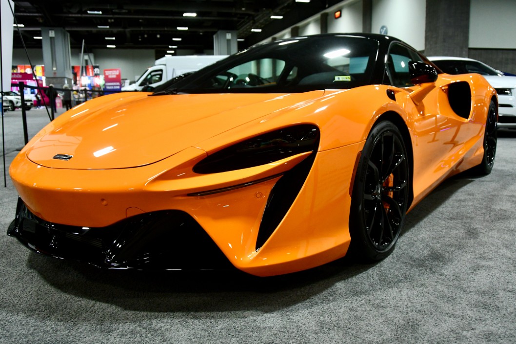 McLaren Artura in a Orange and Black